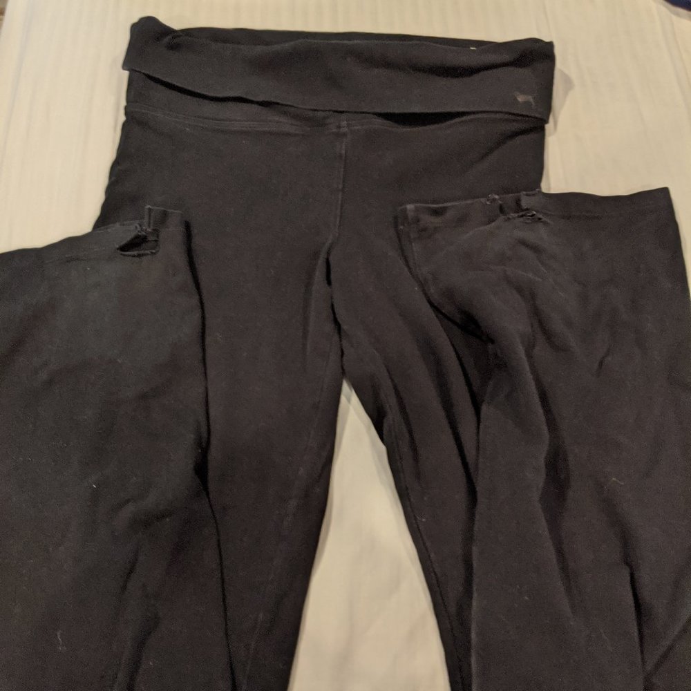VS PINK fold over yoga pants